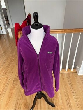 Columbia Women's Purple Full‑Zip Teddy Fleece Jacket